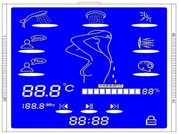 热水器LCD电容触屏